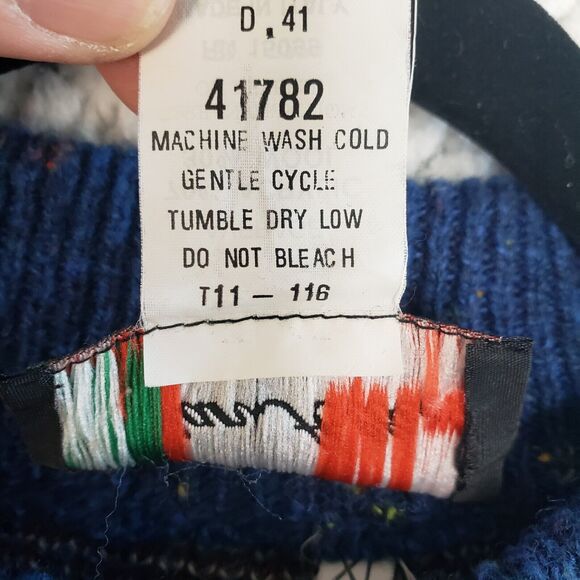 Vintage Gian Alberto Knit Sweater Mens XL 46”x25” Italy Wool Old Money Grandpa - Picture 9 of 10